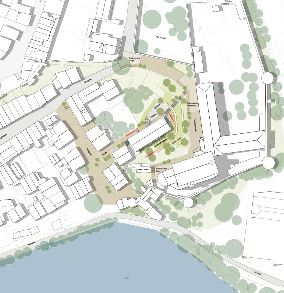 Lageplan Floßergasse in Füssen Landschaftsarchitekten Augsburg München Landsberg Landschaftsbau